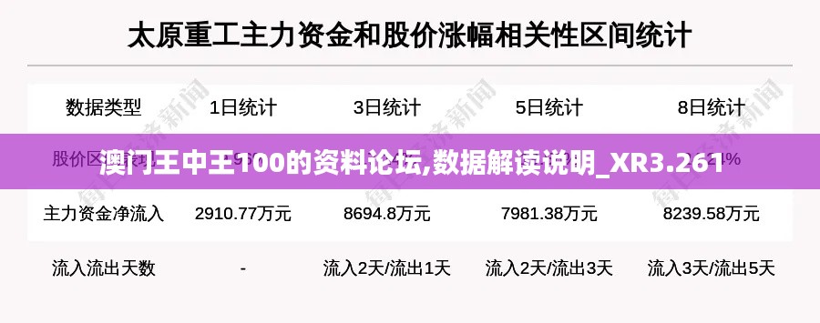 澳门王中王100的资料论坛,数据解读说明_XR3.261