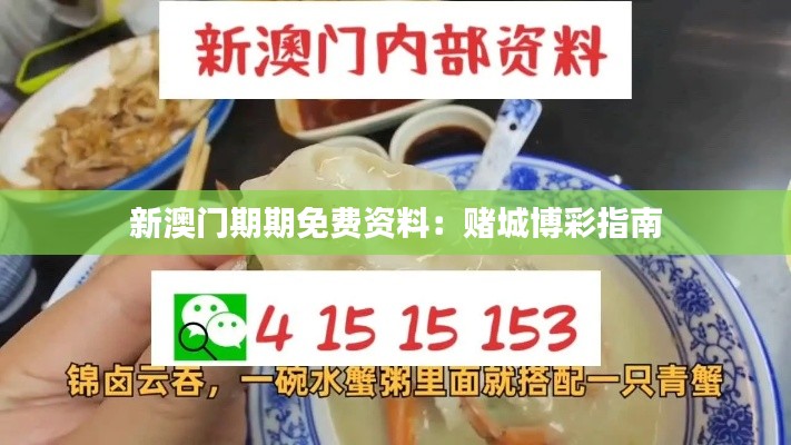 新澳门期期免费资料:赌城博彩指南