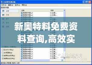 新奥特料免费资料查询,高效实施方法解析_Windows5.522