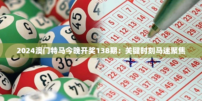 2024澳门特马今晚开奖138期:关键时刻马迷聚焦
