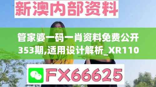管家婆一码一肖资料免费公开353期,适用设计解析_XR110.704