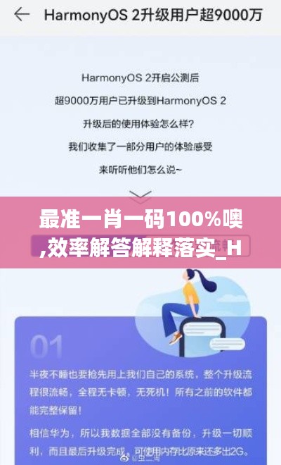 最准一肖一码100%噢,效率解答解释落实_HarmonyOS9.255