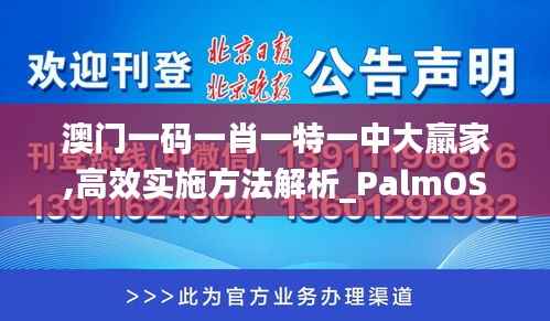 澳门一码一肖一特一中大羸家,高效实施方法解析_PalmOS12.710