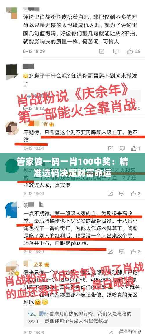 管家婆一码一肖100中奖：精准选码决定财富命运