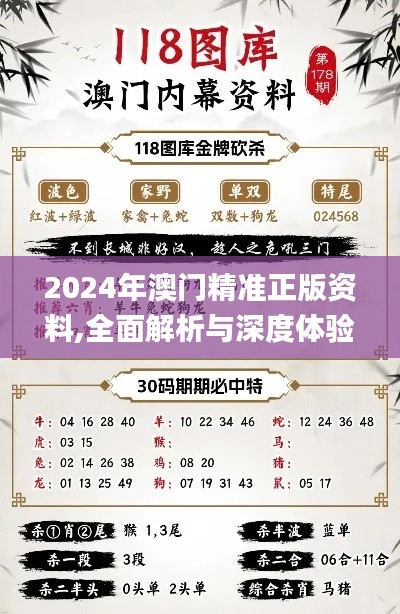 2024年澳门精准正版资料,全面解析与深度体验_安卓8.332
