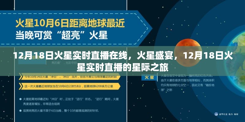 12月18日火星盛宴,实时直播的星际之旅