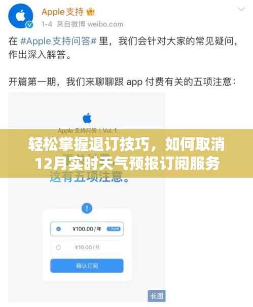如何轻松退订12月实时天气预报订阅服务？掌握退订技巧