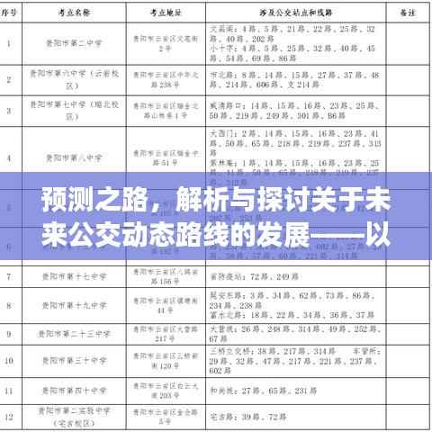 预测之路，以未来公交动态路线发展为中心，解析与探讨至2024年12月22日的发展展望