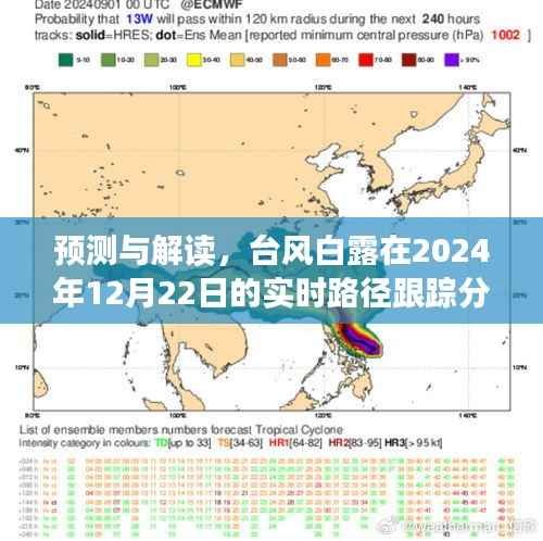 台风白露在2024年12月22日的实时路径跟踪分析与预测解读