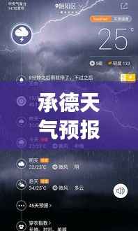 承德天气预报,智能天气预测器的科技魔法展望