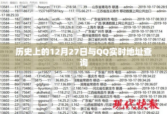 历史上的大事件与QQ实时地址查询功能介绍