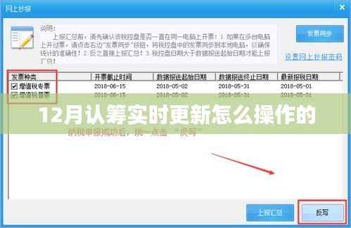 12月认筹实时更新操作指南