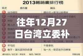 台湾立委补选实时报道及分析,聚焦往年12月27日动态