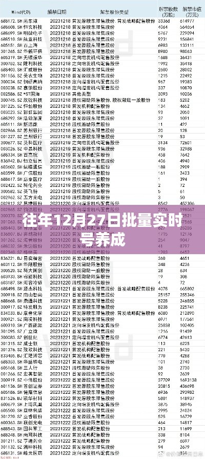 实时号批量养成攻略,往年12月27日经验分享
