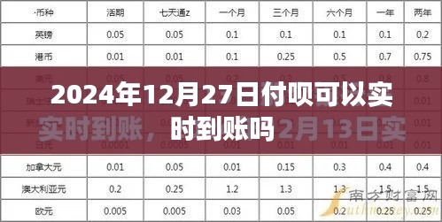 付呗实时到账时间查询,最新消息解读