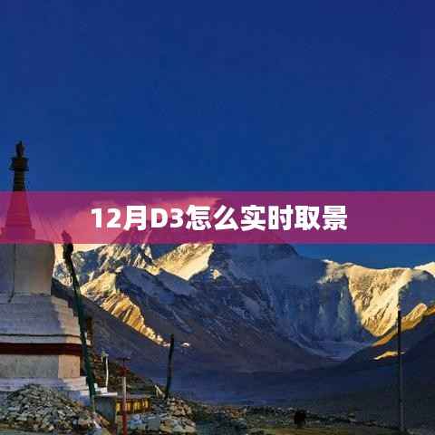 关于D3相机实时取景技巧解析