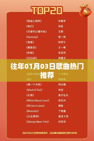 热门歌曲推荐榜(日期精选)