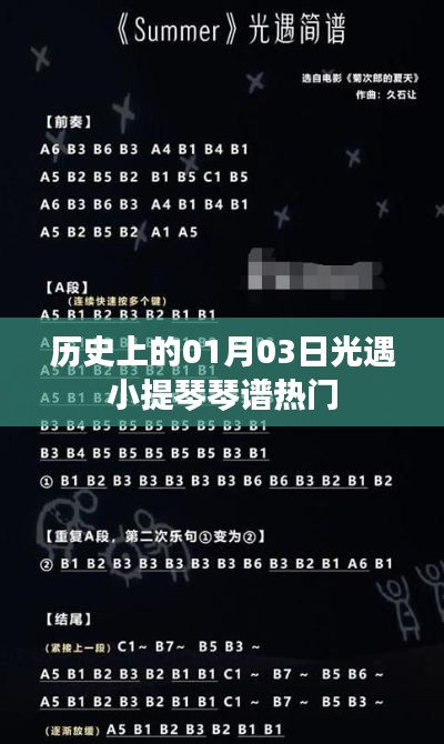 历史上的光遇小提琴琴谱热门,一月三日回顾