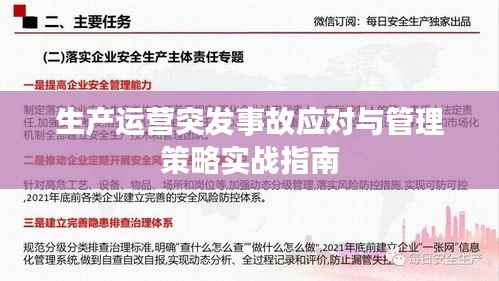 生产运营突发事故应对与管理策略实战指南