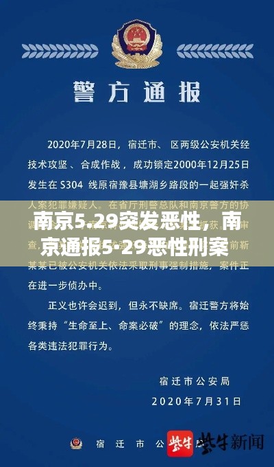 南京5.29突发恶性,南京通报5·29恶性刑案