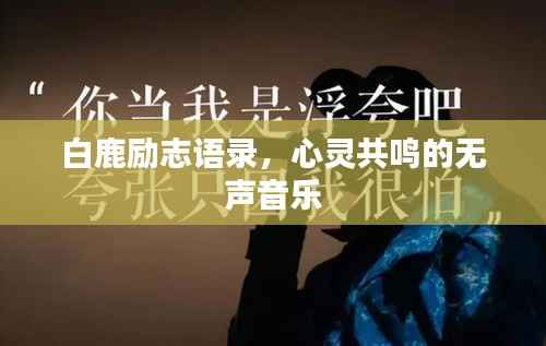 白鹿励志语录，心灵共鸣的无声音乐