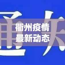 衢州疫情最新动态,今日情况更新速递