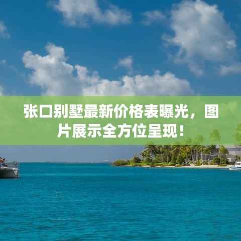 张口别墅最新价格表曝光，图片展示全方位呈现！