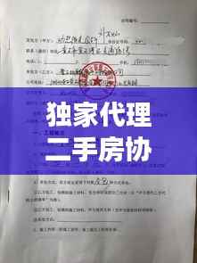 独家代理二手房协议,保障交易双方权益,打造无忧置业体验