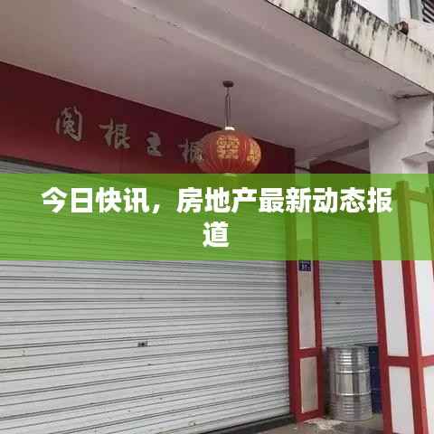今日快讯，房地产最新动态报道