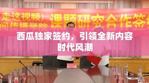 西瓜独家签约，引领全新内容时代风潮