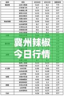冀州辣椒今日行情，最新价格一览