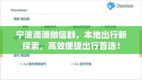 宁波滴滴微信群,本地出行新探索,高效便捷出行首选!