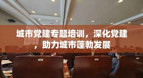 城市党建专题培训，深化党建，助力城市蓬勃发展