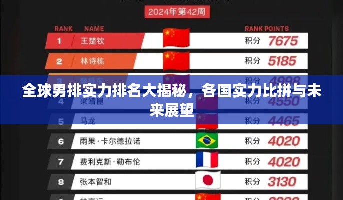 全球男排实力排名大揭秘,各国实力比拼与未来展望