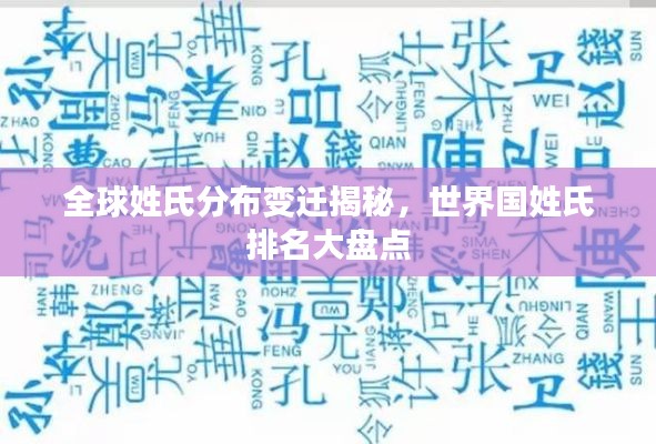 全球姓氏分布变迁揭秘,世界国姓氏排名大盘点