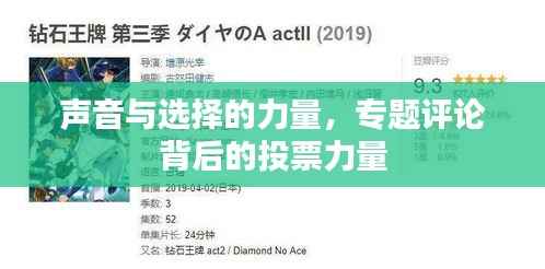 声音与选择的力量,专题评论背后的投票力量