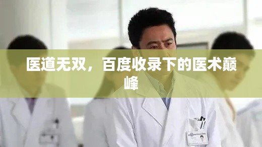 医道无双,百度收录下的医术巅峰