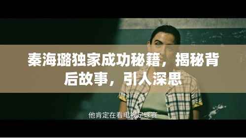 秦海璐独家成功秘籍,揭秘背后故事,引人深思