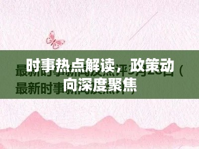 时事热点解读,政策动向深度聚焦