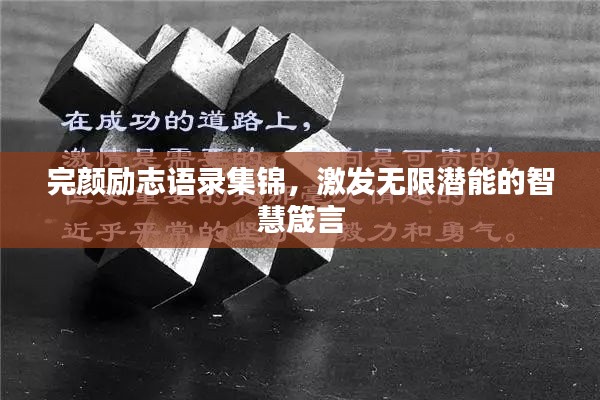 完颜励志语录集锦,激发无限潜能的智慧箴言