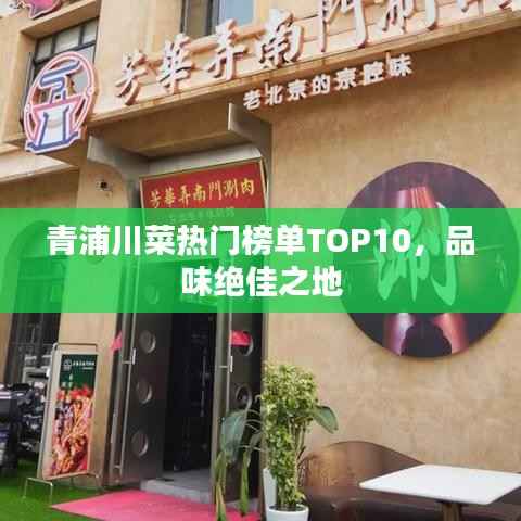 青浦川菜热门榜单TOP10,品味绝佳之地