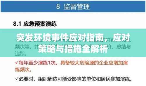突发环境事件应对指南，应对策略与措施全解析