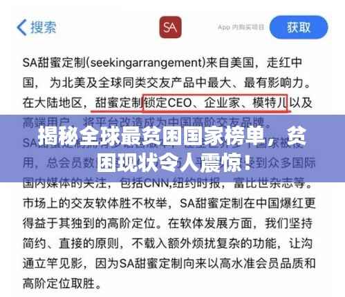 揭秘全球最贫困国家榜单，贫困现状令人震惊！