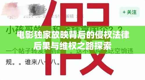 电影独家放映背后的侵权法律后果与维权之路探索
