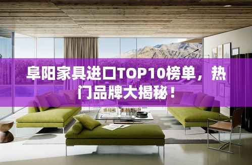阜阳家具进口TOP10榜单，热门品牌大揭秘！
