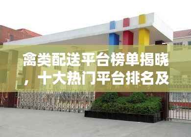 禽类配送平台榜单揭晓,十大热门平台排名及评价