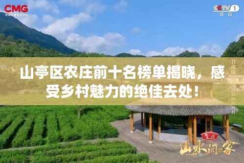山亭区农庄前十名榜单揭晓，感受乡村魅力的绝佳去处！
