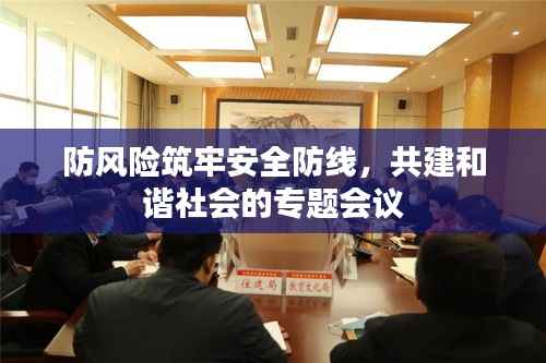 防风险筑牢安全防线,共建和谐社会的专题会议