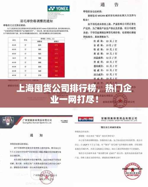 上海囤货公司排行榜，热门企业一网打尽！