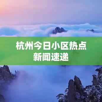 杭州今日小区热点新闻速递